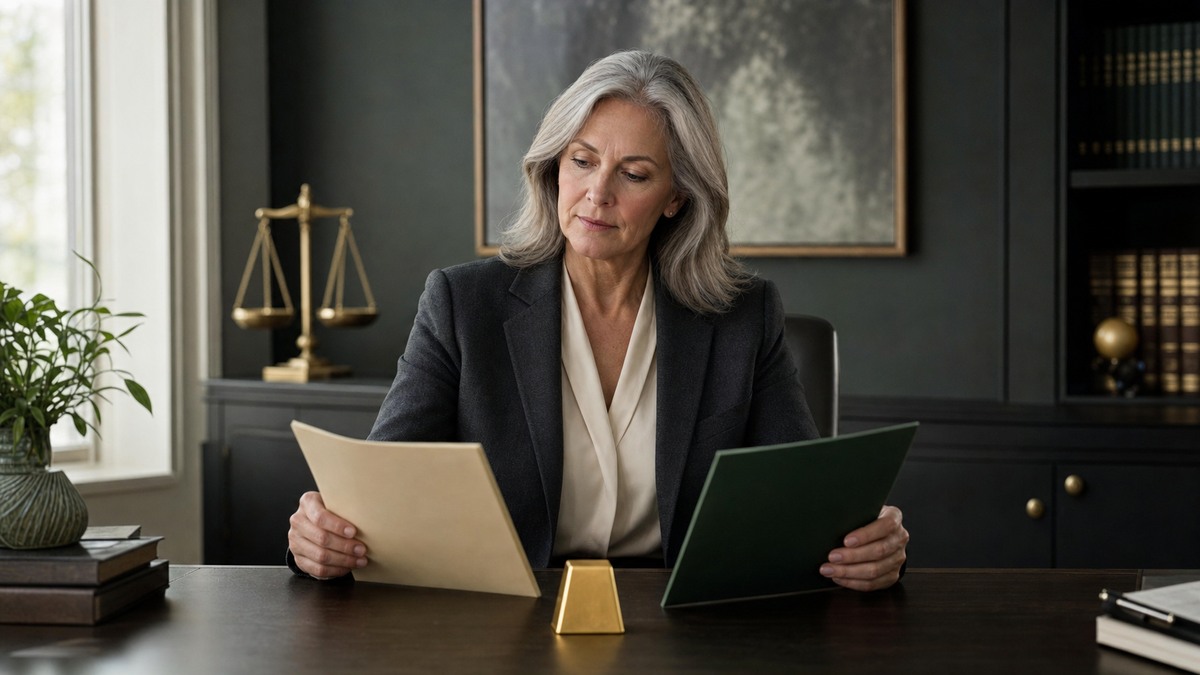 Investor comparing Gold IRA tradeoffs at a desk